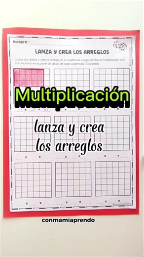 con mami aprendo | Las multiplicaciones por arreglos son un recurso didáctico que permite calcular el resultado de una multiplicación contando las filas y... | Instagram