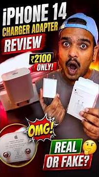iphone 14 charger price | Fake vs Real | Review #experiment #gadegets #tech #trending