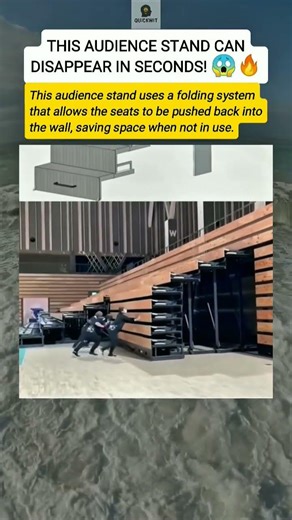 A Foldable Audience Stand That Disappears in Seconds 🎭🏟️
