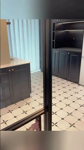 French Style Black Sliding Door