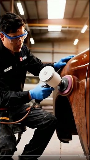 Instant Rust Removal: Spray & Buff Transformation! ✨🚗