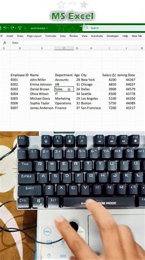 Make Table Borders in MS Excel with ONE Keyboard Shortcut 😱⌨️