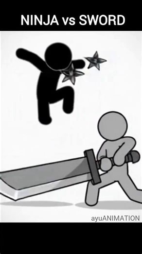 sword vs ninja master fighting animation #animation #official #martialarts #flipaclip