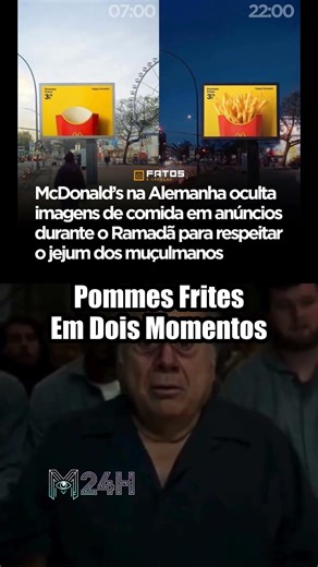 McDonald's na Alemanha oculta comida em anúncios durante o Ramadã! 🥔