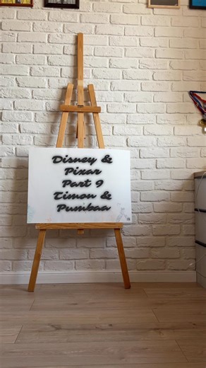 Painting Disney & Pixar part 9 Timon & Pumbaa