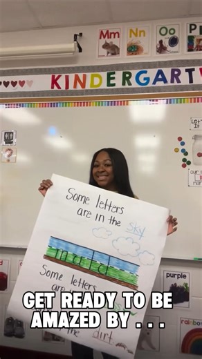 Keyana Session on Instagram: "THIS TEACHER TRICK! ✨ A complete game changer. Once I taught my kindergarten besties about the sky, grass, and dirt their handwriting improved so much. I modeled writing the letter using our guide and then they created their guide too. Learning should always be fun! Comment DITTO if you used this trick or something similar! #teacher #teachersofinstagram #teachersofig #iteachk #iteachtoo #iteach #classroomsetup #classroomideas #classroompinspirations #teacherinspirat