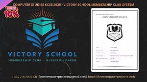 Victory School Membership Club System Kcse 2025 Question Review Knecomputer Projects Mp3 & Mp4 Download - clip.africa.com