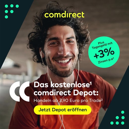 Maximale Vorteile für dein Geld – jetzt kostenloses Depot eröffnen und 3% Zinsen beim Tagesgeld sichern! | comdirect | Facebook