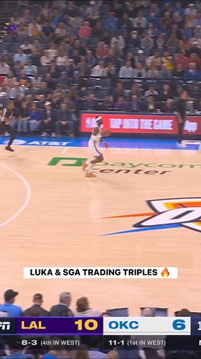 829K views · 10K reactions | Luka Dončić and Shai Gilgeous-Alexander both knock down TOUGH 3s to start the 1Q! ‍ LAL-OKC • LIVE on ESPN Tap to Watch ➡️ https://www.nba.com/how-to-watch-game-redirect/0022500222?partnerRef=NBA&platform=Facebook&surface=Post | NBA | Facebook