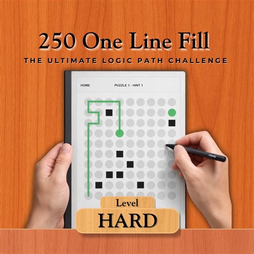 Remarkable & Supernote Dot Connect Hard Puzzles | Interactive PDF for E-ink Tablets - Etsy