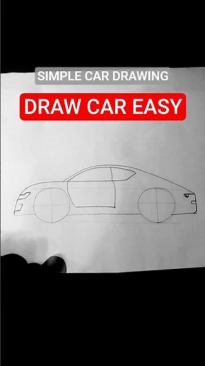 How to Draw a Simple Car | Easy Drawing for Kids & Beginners 🚗✏️