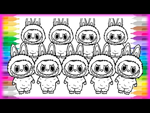 Labubu Coloring Pages New | How to Color Popular Labubus | Satisfying Coloring Labubus Characters! 🔥