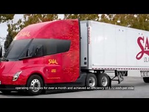 Tesla delivers electric semi trucks, confirms efficiency