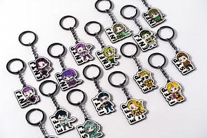 16 Personality Enamel Keychain Bag Charm Accessory Set, Cute Character Keyring Gifts for Friends & Coworkers, Original Design Collectibles - Etsy