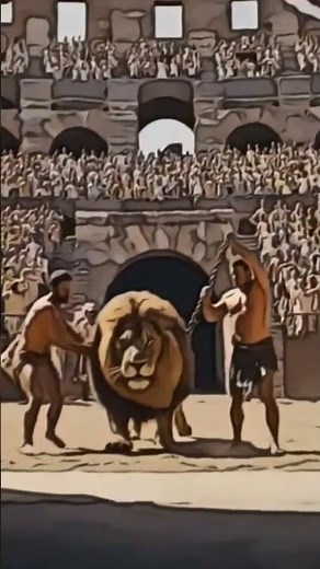 LION vs. BLACK PANTHER | Historical Roman Fight | #lion #bull #fighting #lionheart