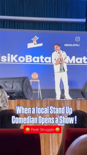 when a local Stand up comedian Open a show #standupcomedy #newstandupcomedy #kisikobatanamat #bassi