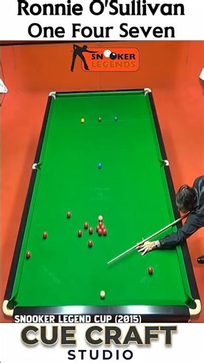 Ronnie O'Sullivan Maximum Break 147!! CueCraft Studio #snooker #shorts
