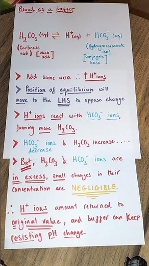 Blood as a Buffer 🩸