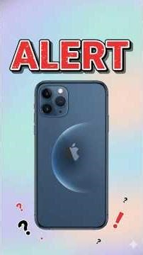 Apple iPhone Security Alert 🚨 Update Now to Stay Safe!
