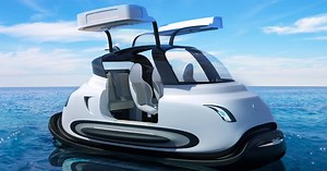 jet capsule reveals multifunctional 'linux' vehicle for water, land   sky mobility