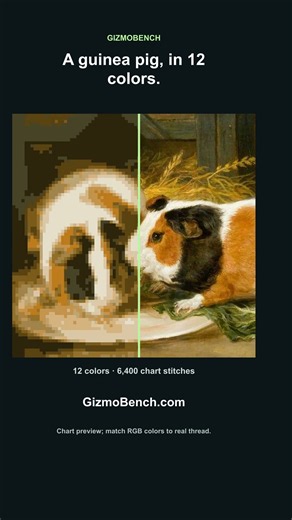 Photo to Cross Stitch Pattern | GizmoBench