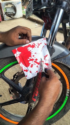 bike sticker modified #viral #bike #trending #trendingshorts #bike shorts