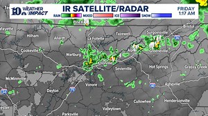 RADAR LOOP (4:06 AM 7/18) - Here's a loop over the last 3 hours...this is why you may notice some wet roads as you head out the door this morning! Keep the umbrellas handy today! | Rebecca Sweet WBIR