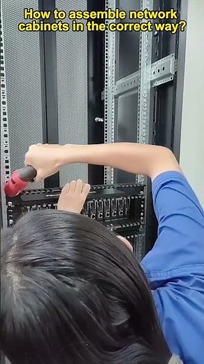 How to assemble the network cabinets from disassembled pieces in the correct way?