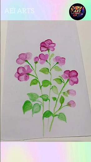 Beautiful Flower Drawing Easy Step by Step Tutorial for Beginners | #art #viral #reels #drawing