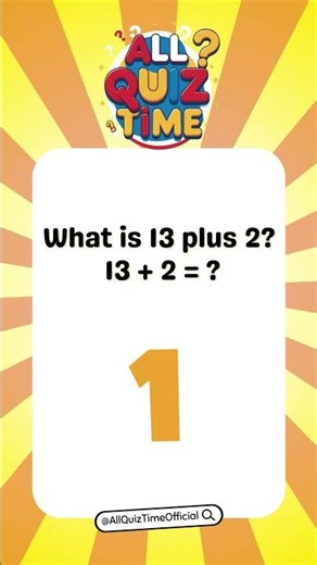 Simple Addition Quiz for Kids Part 2