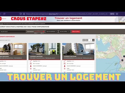 Demande de Logement CROUS 2023: choix de logements, phase complémentaire, Études en France