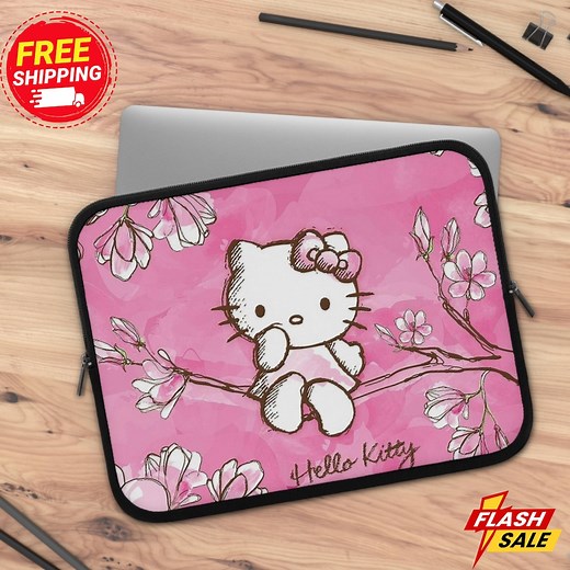 Hello Kitty Pink Laptop Sleeve , Laptop Case , Soft Protective Laptop Cover ,gift for Girls , Laptop Bag for Kids, Teens, Note Book Bag - Etsy