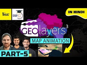 How to Create Map Animation like Study IQ with Geo Layers3 | Geo Layers3 Tutorial in Hindi | EZEdit