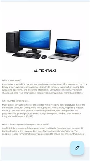 Basic Information About Computer, Laptop. #computerlearning #computereducation #computereducation