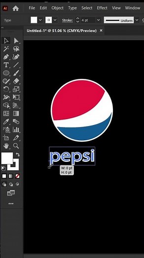 PEPSI LOGO DESIGN | USING ILLUSTRATOR