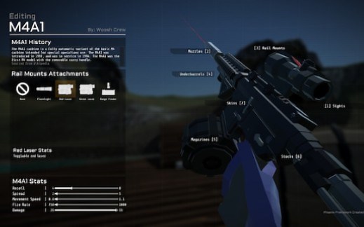 【战地模拟器】可随时随地改枪的M4A1 MOD