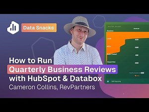 How to Run Better QBRs with HubSpot & Databox [DASHBOARD TEMPLATE] | Data Snacks | RevOps Tutorial