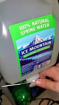 How to open Ice Mountain 2.5 gallon water😂