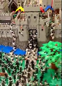 Huge LEGO Castle Battle with 1,000 Minifigures Created by Trent, Andrew & Landon Peterson | Beyond the Brick