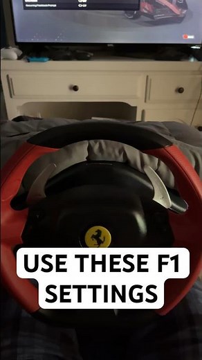 Thrustmaster Ferrari 458 Spider BEST F1 23 SETTINGS for beginner sim setups 🤯🤯🤯 #shorts #f1