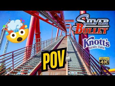 Silver Bullet POV 2026 – Wildest Inverted Coaster!