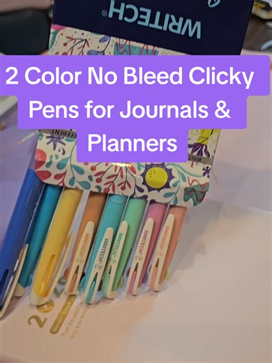 2 Color Clicky Pens for Smooth Writing and Planning