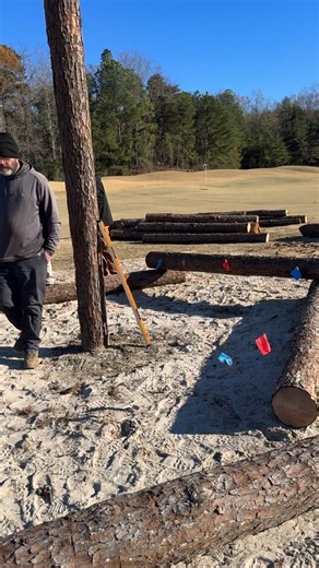 Making spirits bright, one fire at a time🔥 Huge shoutout to our Course Maintenance Team for working tirelessly to build the structure for the Light the Night Holiday Bonfire ✨ | Greystone Golf & Country Club