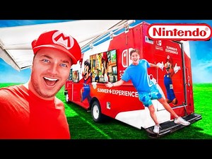 Ultimate NINTENDO SWITCH Gaming Truck Challenge! Mario Kart 8 Deluxe & MORE!