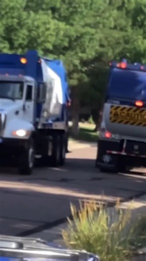 Waste connections tag team #garbagetruck #trashtruck #tagteams