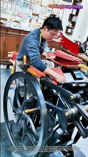 The rhythm of manual + mechanical, I can't stop watching it.