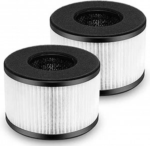 2-Pack BS-03 Replacement Filter Compatibel with PARTU and Slevoo BS-03 Air Purifier Part U & Part X, 3-in-1 Filtration System (Not fit BS-01）