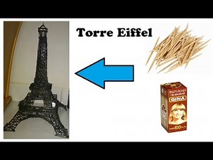 Diy Torre Eiffel de palitos de dente