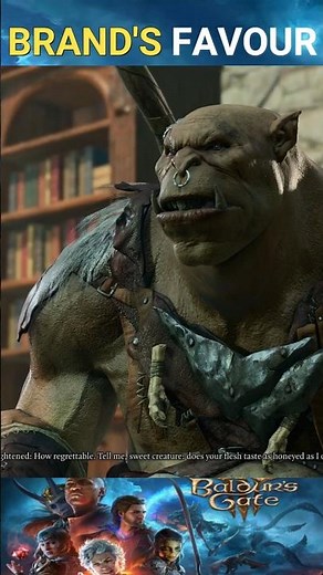 Ogre's reaction to a branded character // Baldur's Gate 3 #shorts #gaming #baldursgate 3.