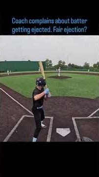 #15u definitely can’t point with your bat #baseball #sports #umpire #mlb